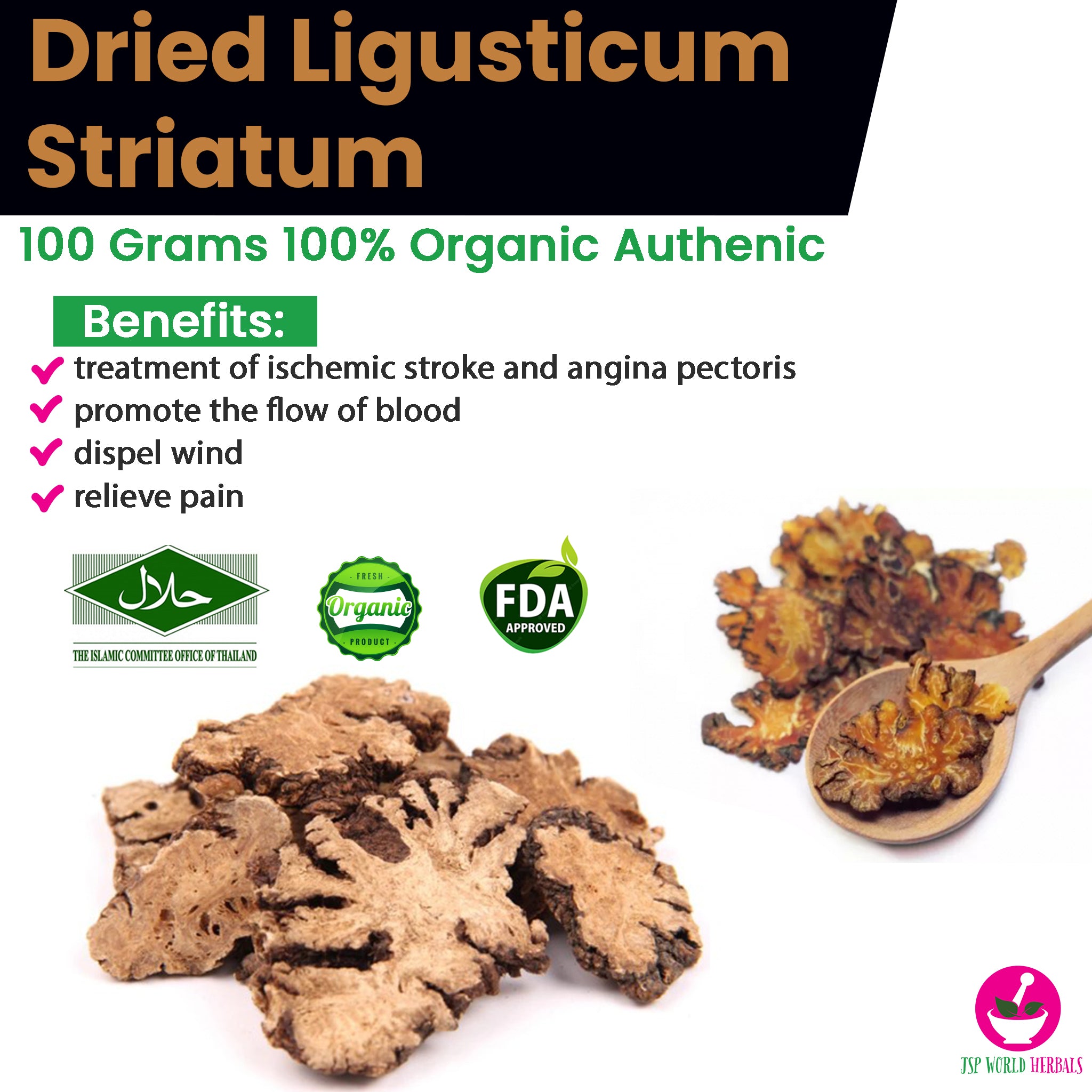 Dried Ligusticum striatum 100 Grams 100% Organic AuthenicDried Ligusticum striatum 100 Grams 100% Organic Authenic