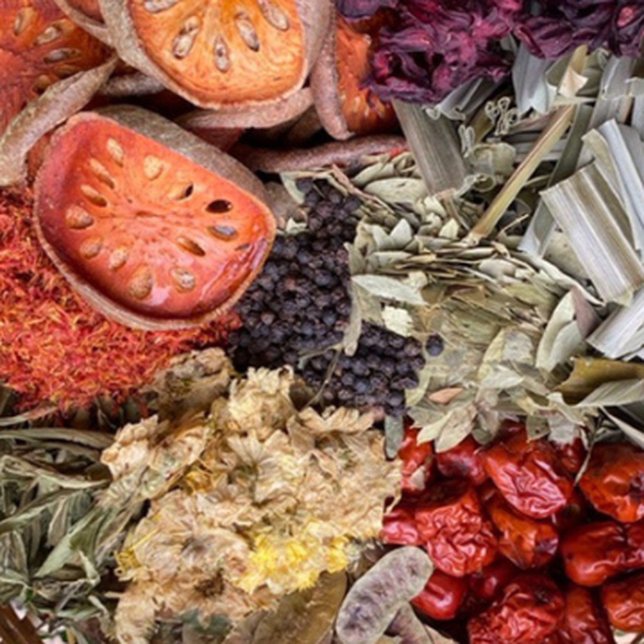 Botanical tea ingredient detail