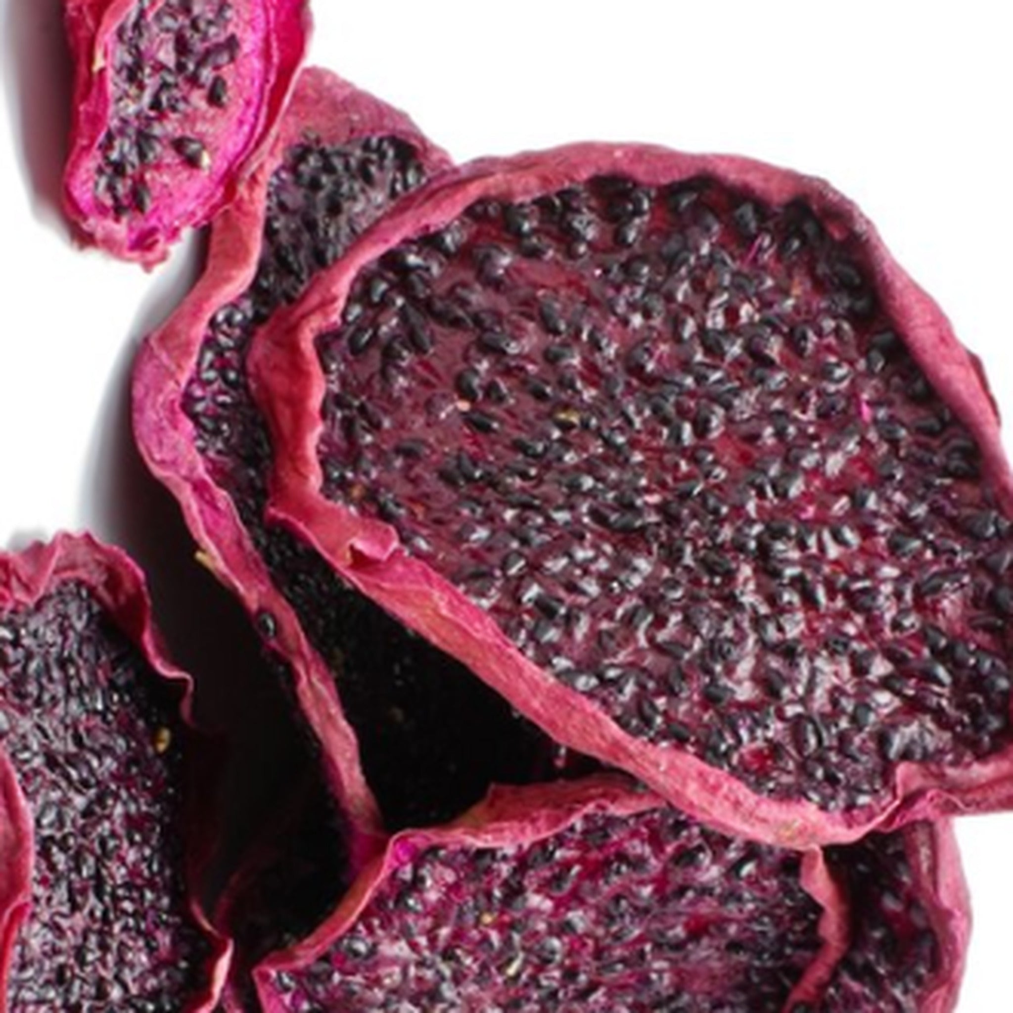 Dried red dragon fruit detail