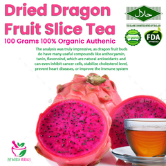 Dried Red Dragon Fruit Slice Pitaya Pitahaya 100g.