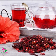 Dried Red Hibiscus Flowers 100g.