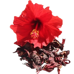 Dried Red Hibiscus Flowers 100g.
