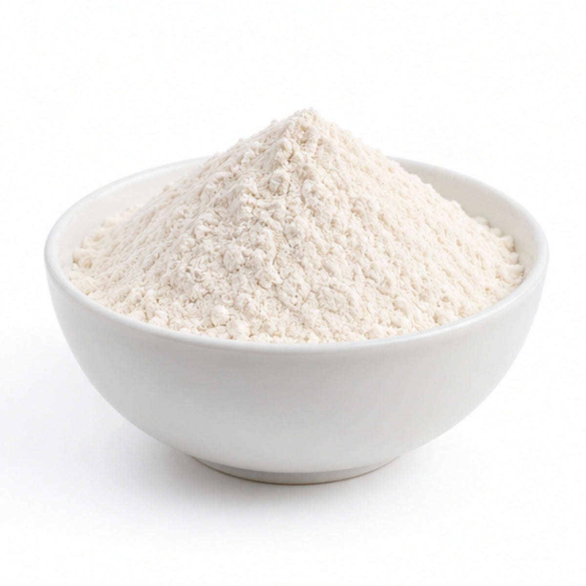 Amorphophallus konjac powder in a ceramic bowl