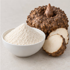 Amorphophallus konjac powder with botanical material