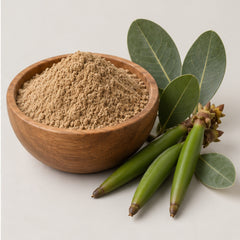Avicennia marina powder with botanical material