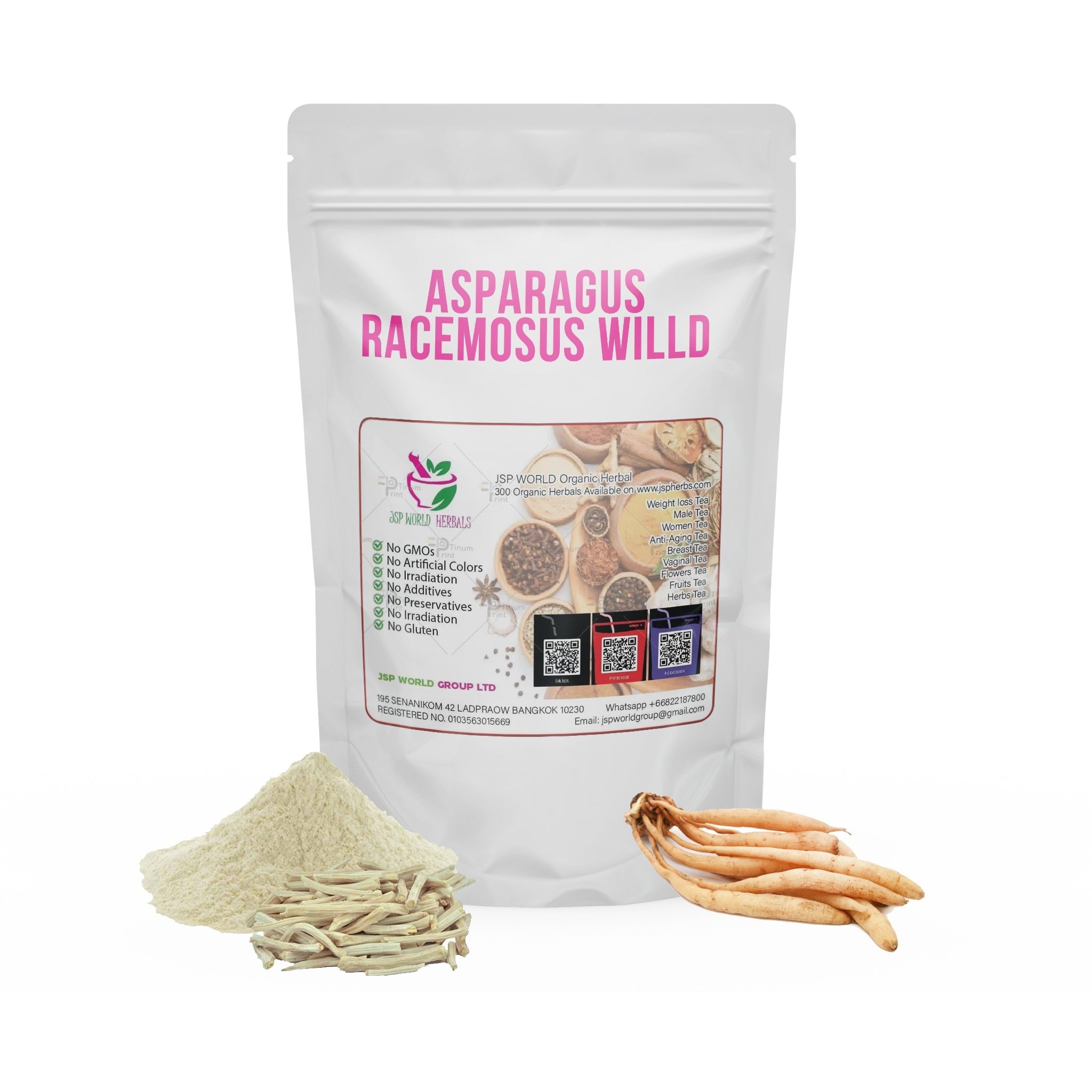 Asparagus racemosus Willd Shatavari 100g. packaging