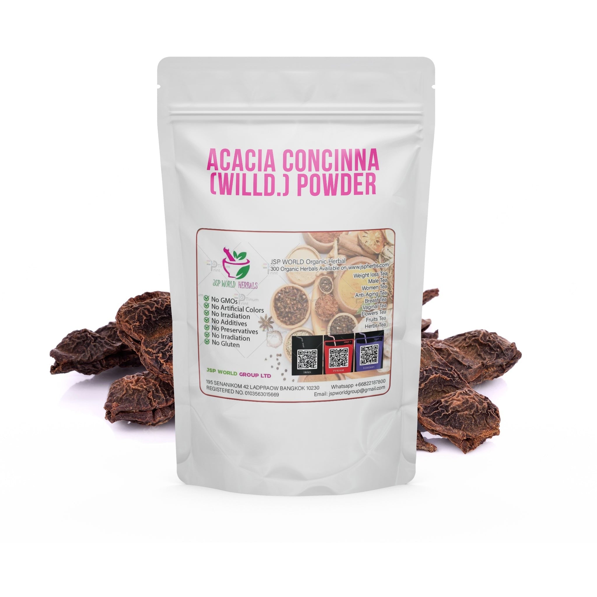 Acacia concinna Willd. Powder 100g. packaging