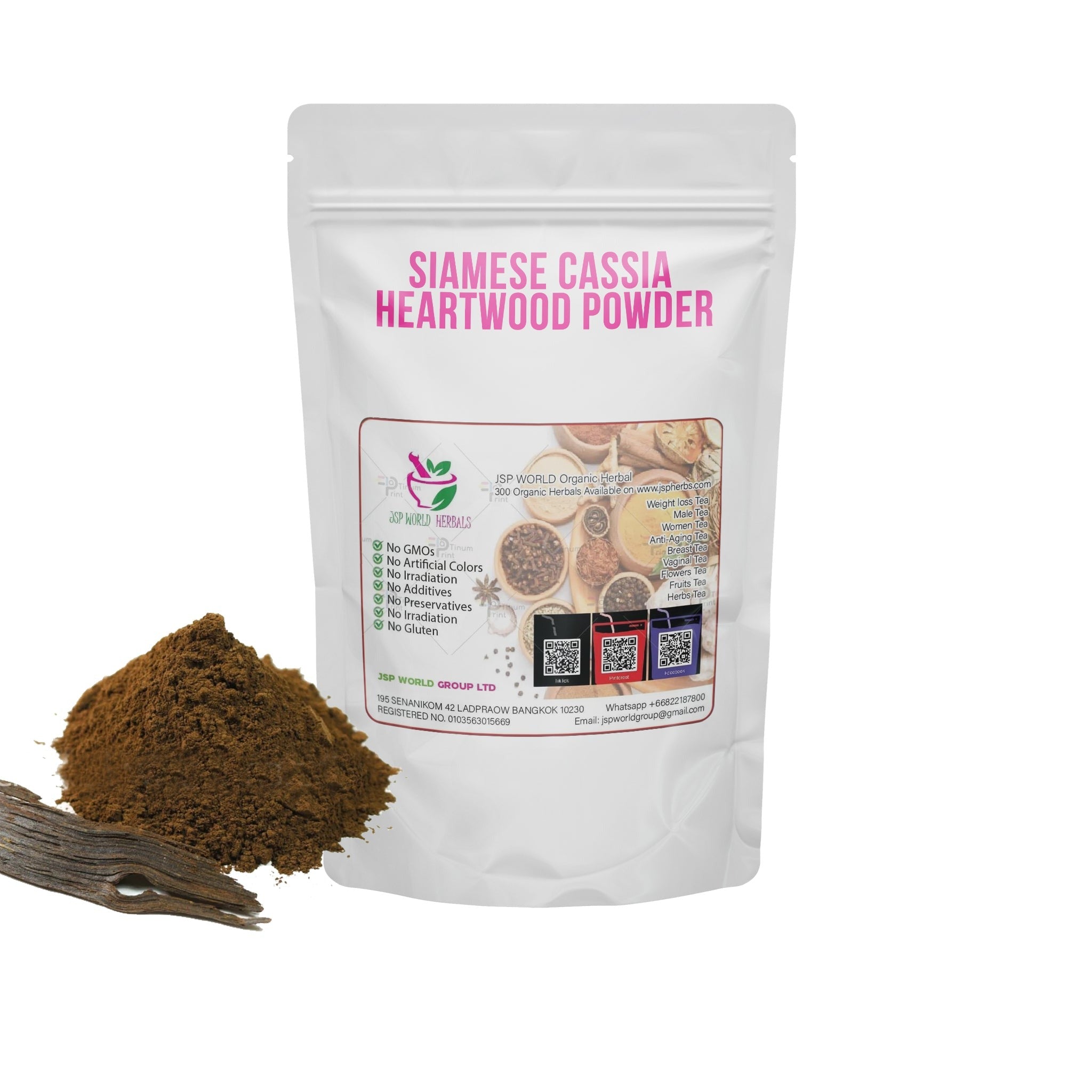 Siamese Cassia Heartwood Powder 100g packaging