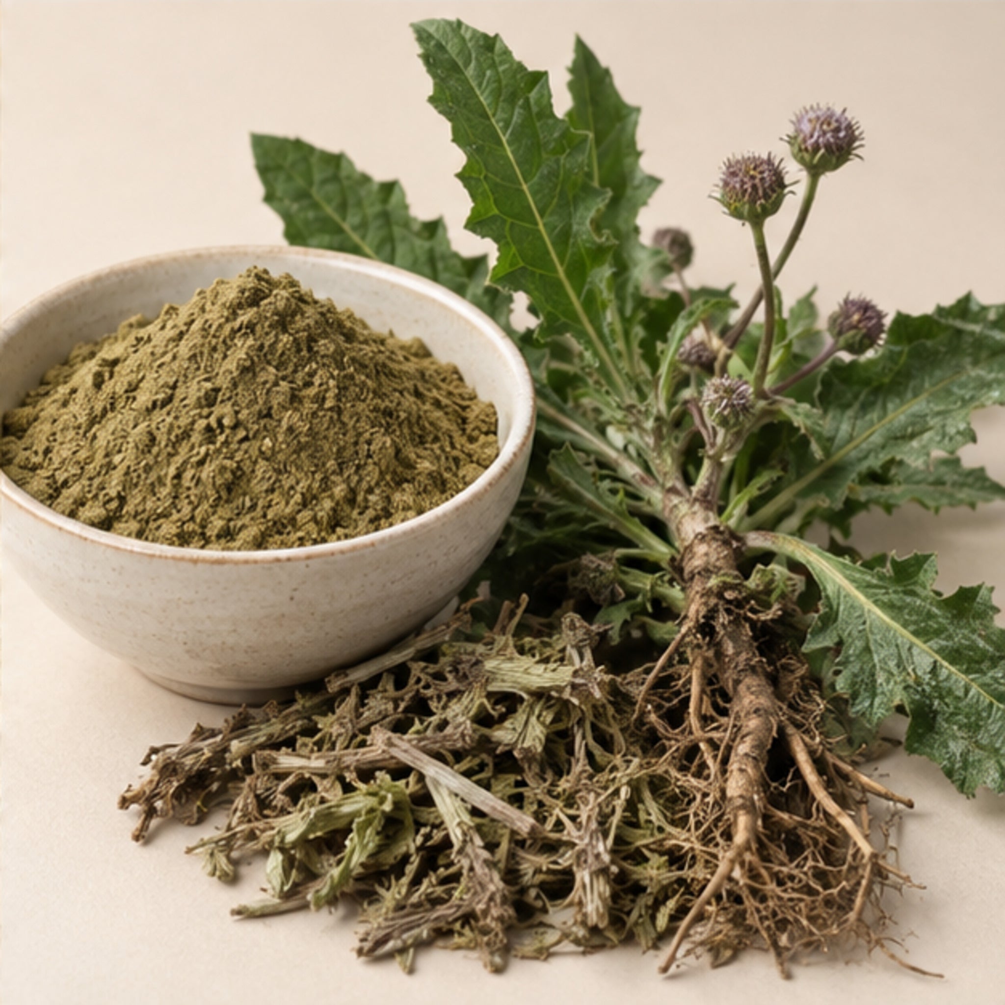 Prickly-leaved elephant's foot Powder 100g. Elephantopus scaber image 4
