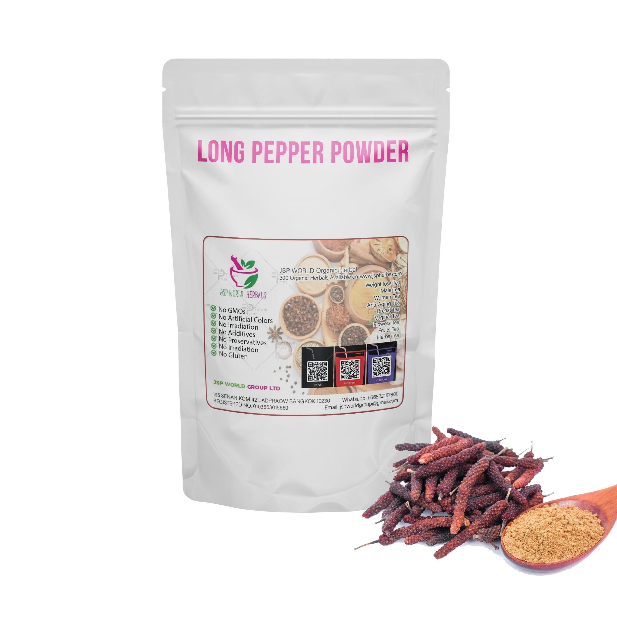 Pippali Long Pepper Powder 100g. packaging