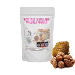 Haritaki Terminalia Chebula Powder 100g. packaging