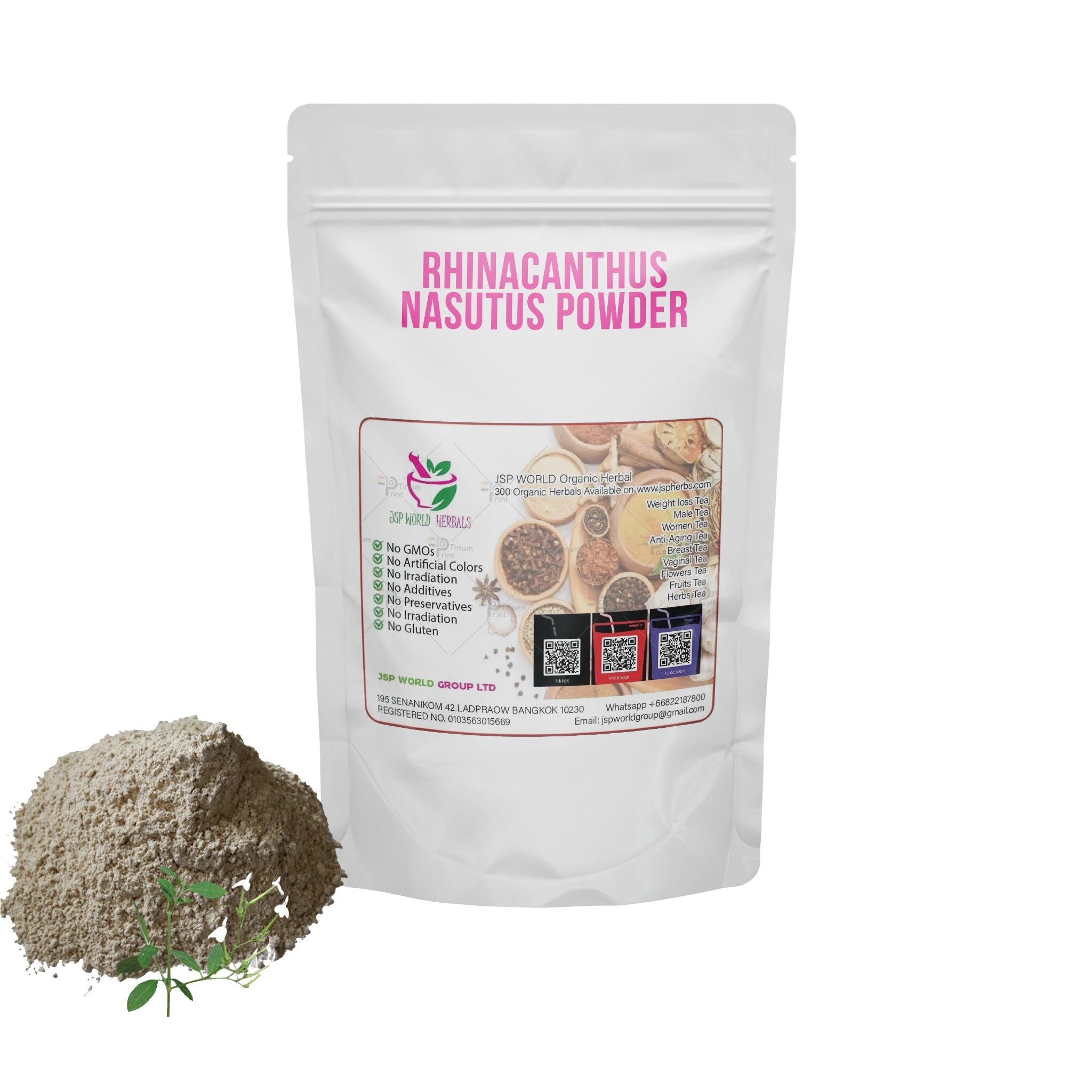 Rhinacanthus Nasutus Powder 100g. packaging
