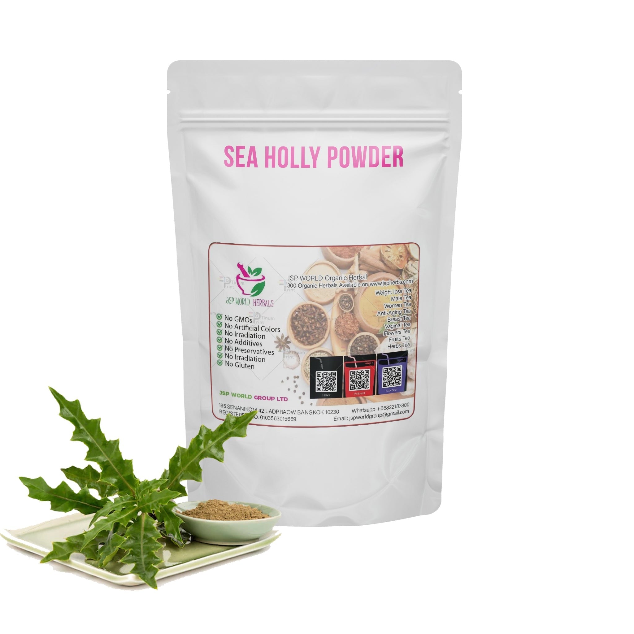 Sea Holly Powder 100g packaging