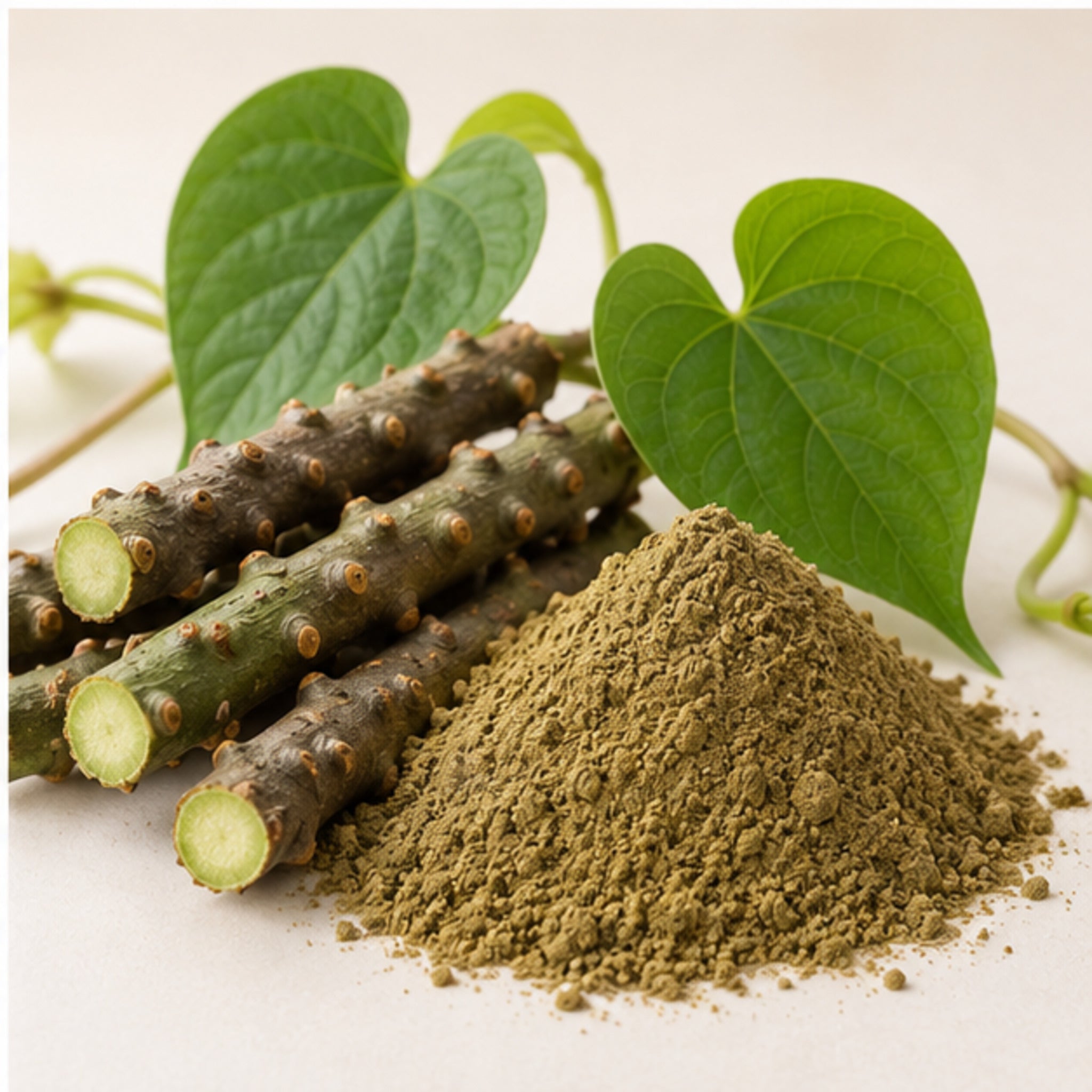 Heart Leaved Moonseed Powder 100g. Tinospora cordifolia vine image 4