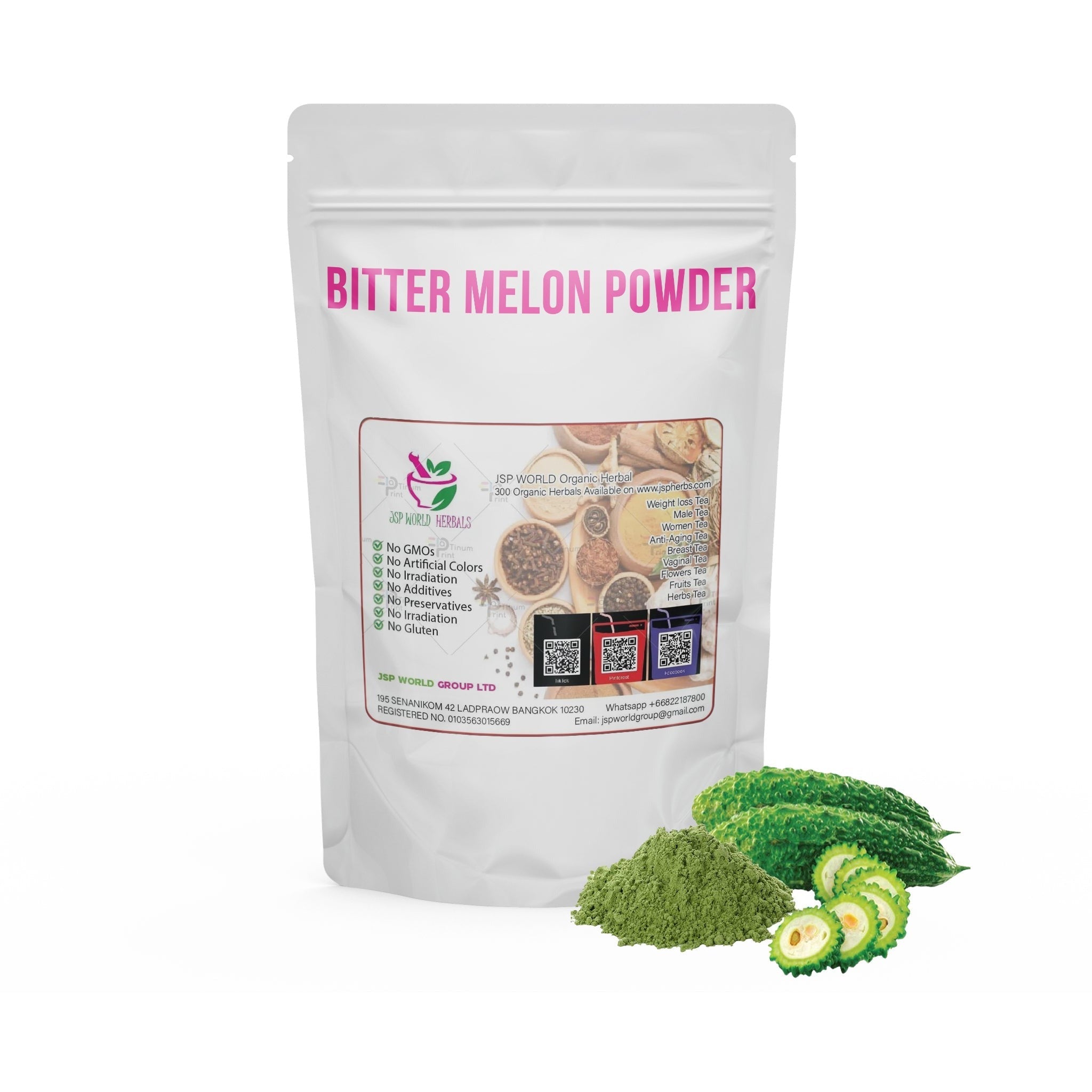Bitter Melon Powder 100g. packaging