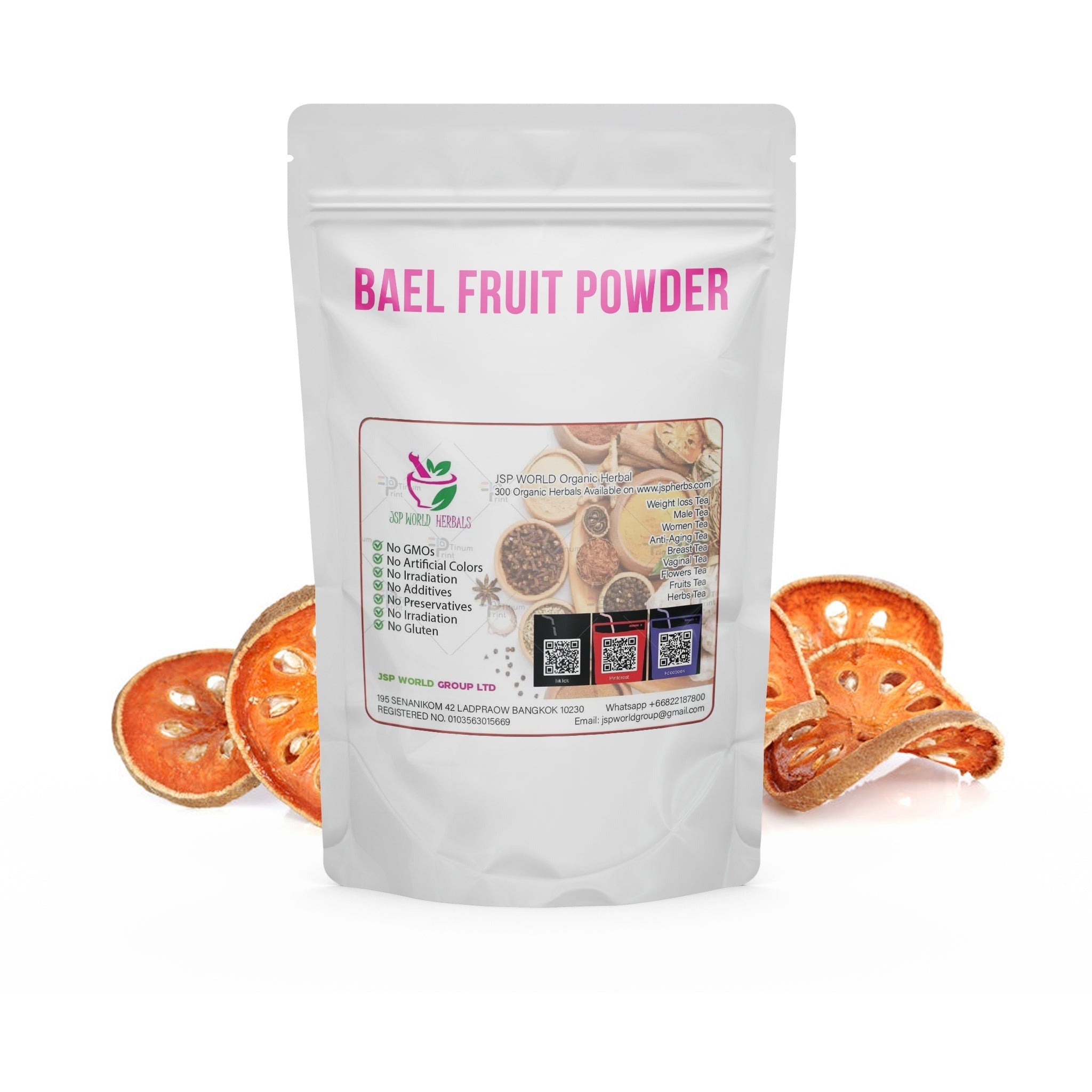 Bael Fruit Powder 100g. Aegle marmelos Pulp packaging
