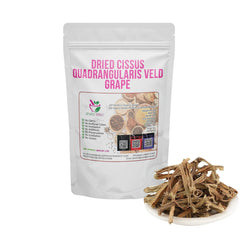 Dried Cissus Quadrangularis Veld Grape Adamant Creeper 100g. packaging