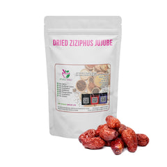 Dried Ziziphus jujube 100g. Chinese Date or Red Date packaging