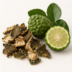 Dried Kaffir Lime Peel Skin 100g. image 4