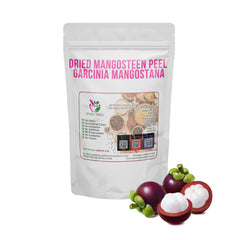 Dried Thai Mangosteen Peel Garcinia mangostana 100g. packaging