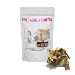 Dried Albizia Procera Bark 100g. packaging