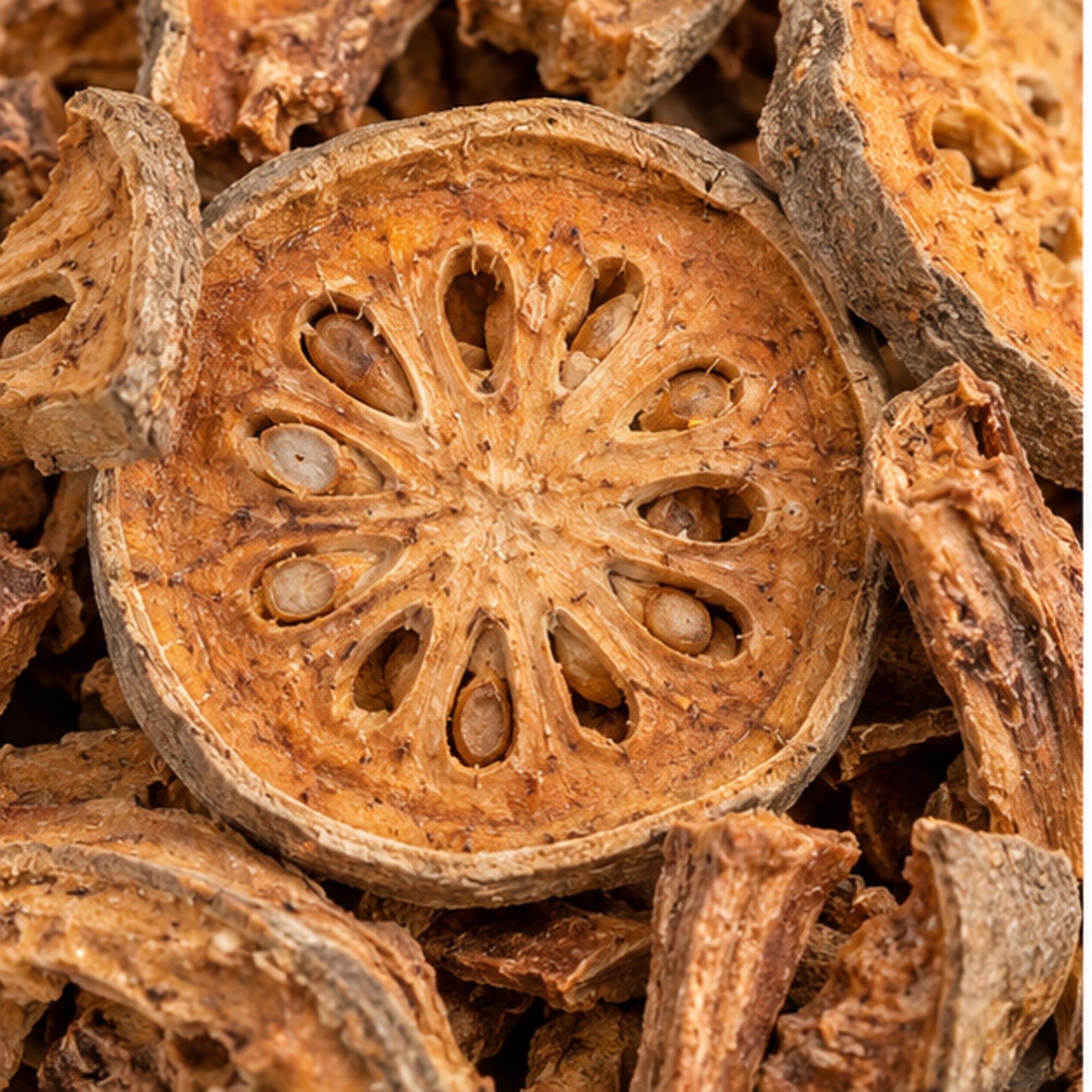 Dried Indian Bael 100g. Wood Apple product image