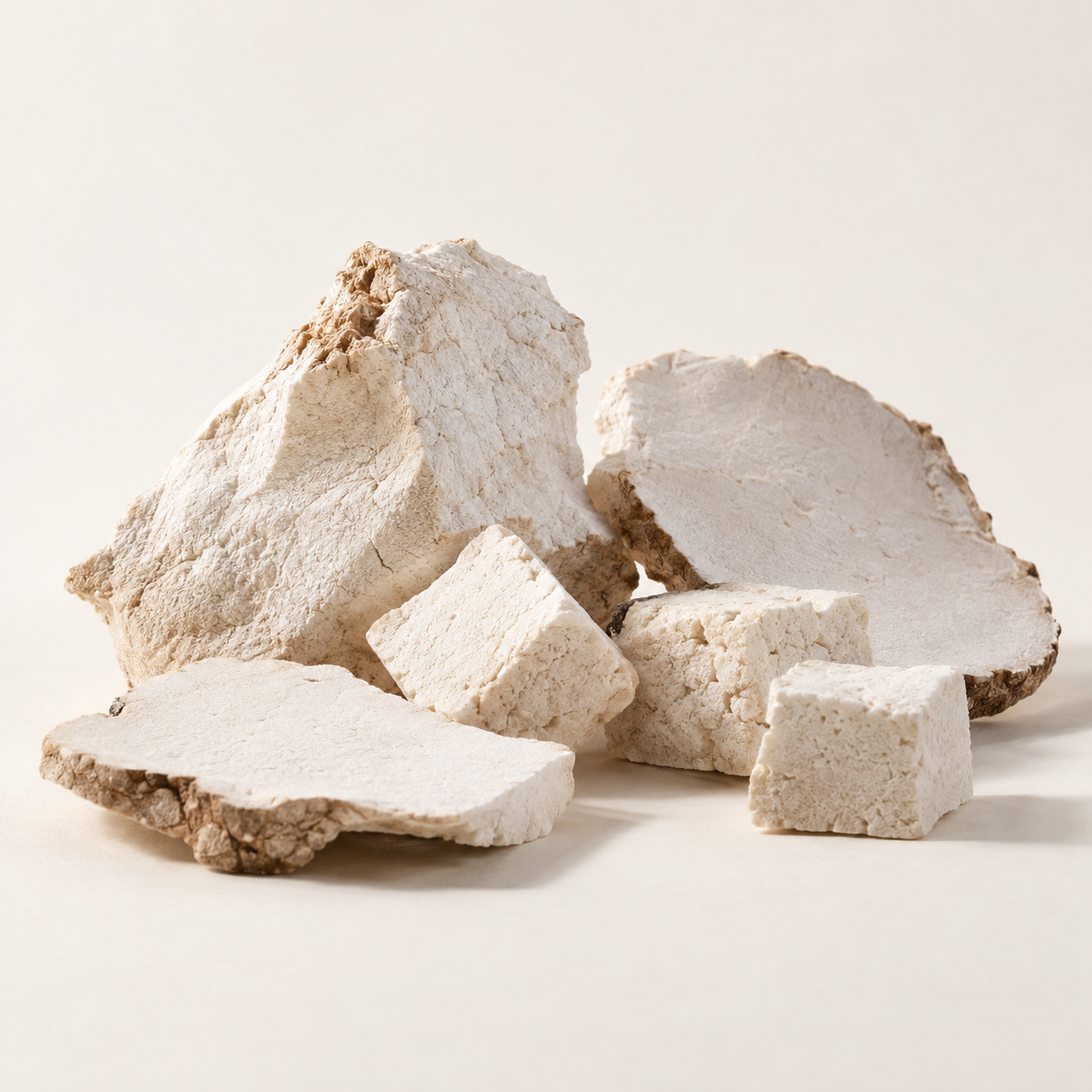 Dried Poria cocos Fuling fungal material, side view product image