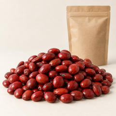 Adenanthera pavonina seeds with plain pouch, product image