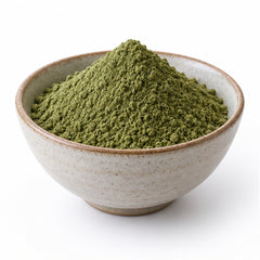 Jiaogulan Gynostemma powder in a ceramic bowl