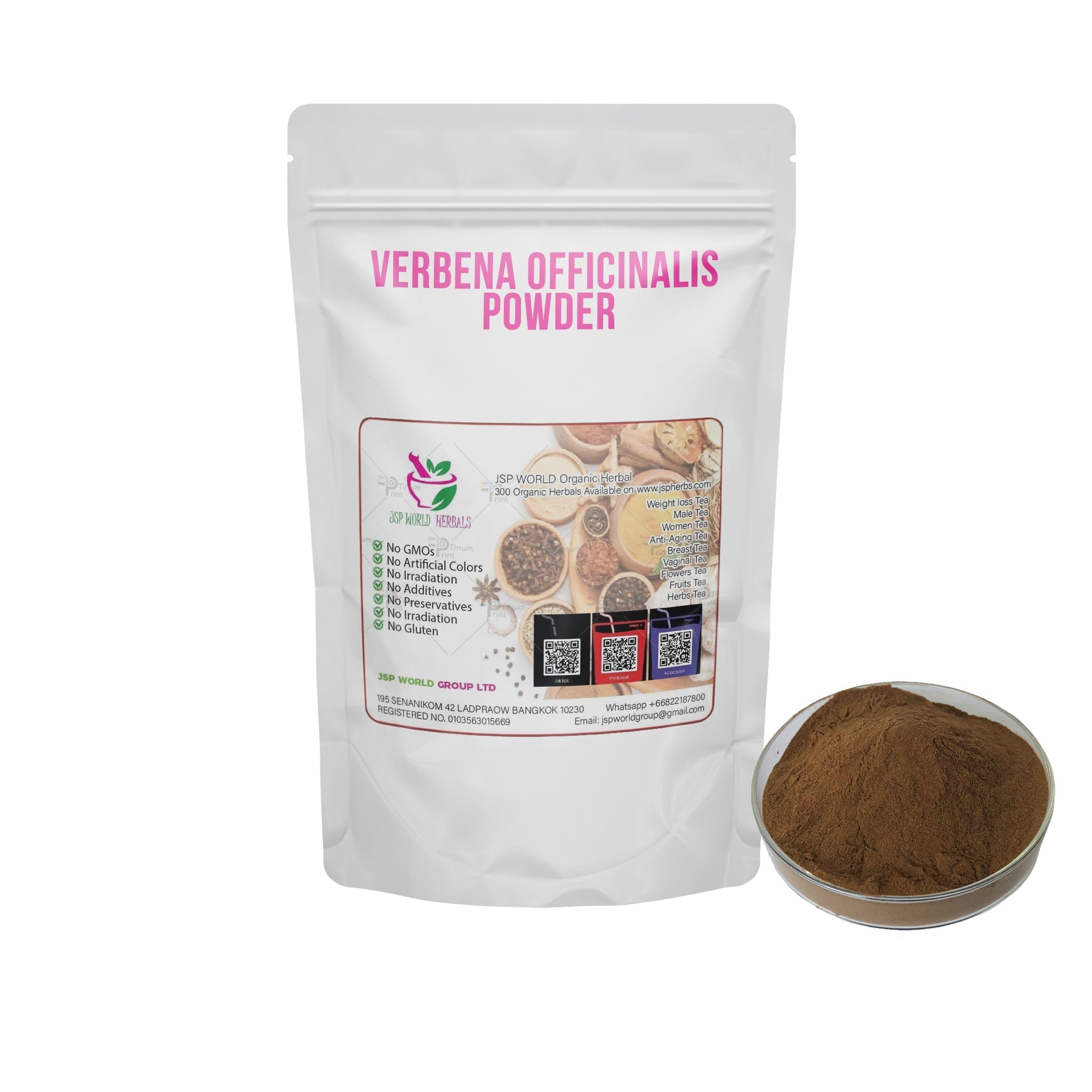 Verbena Officinalis Powder 100g packaging