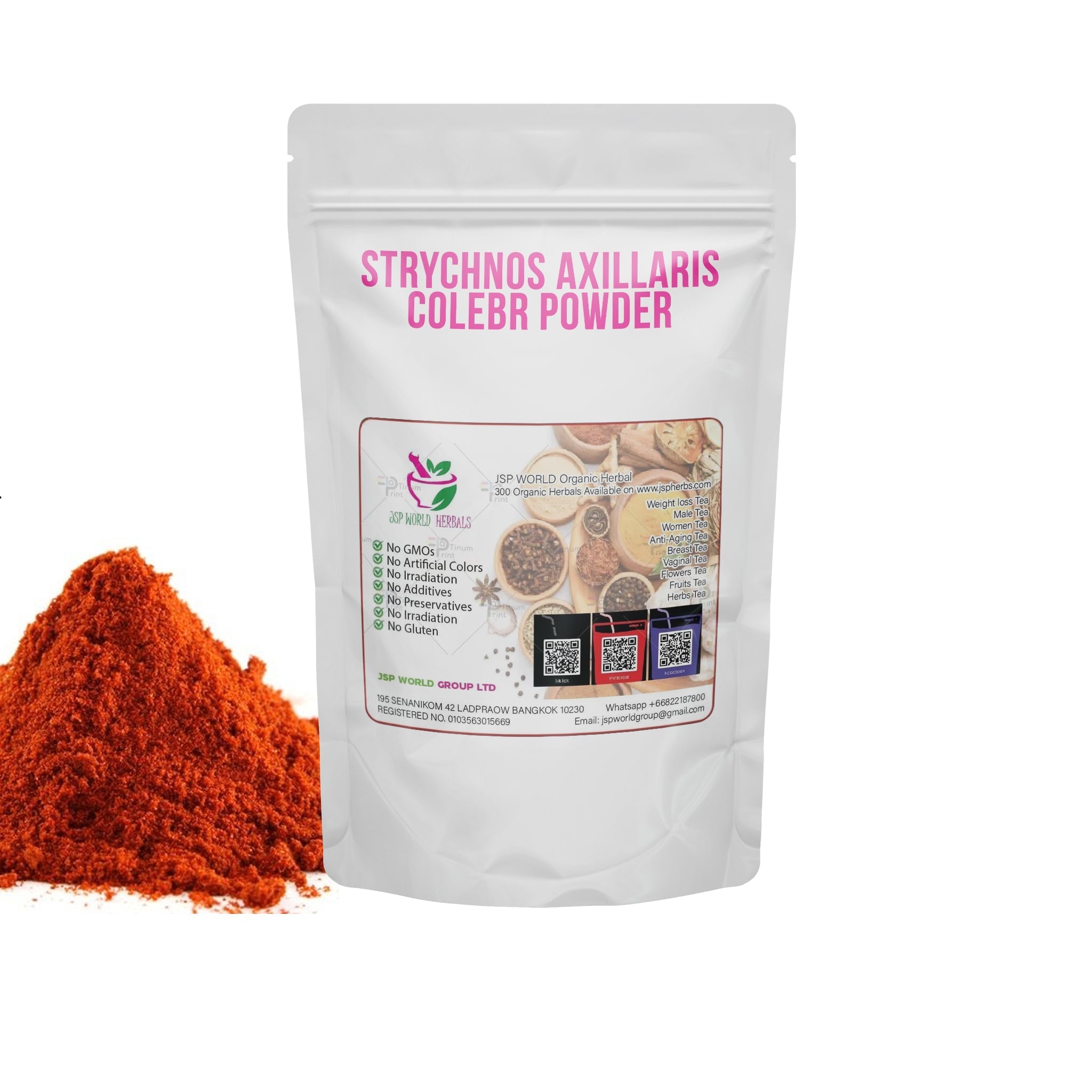 Strychnos axillaris Powder 100g packaging