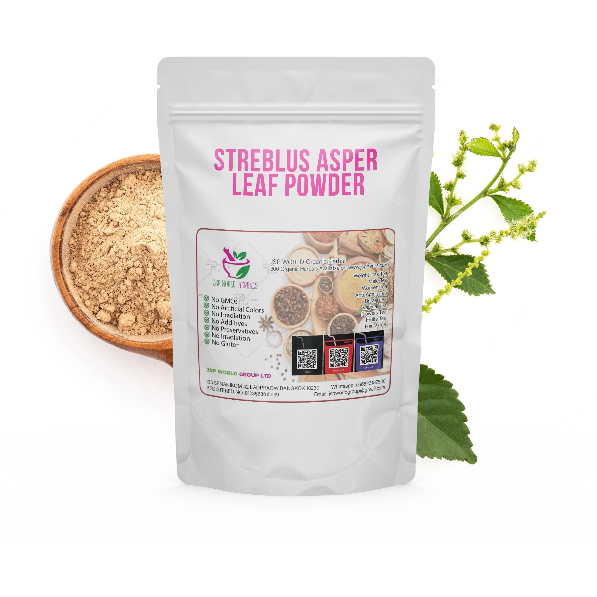 Streblus Asper Powder 100g | Koi Thai Botanical Powder packaging