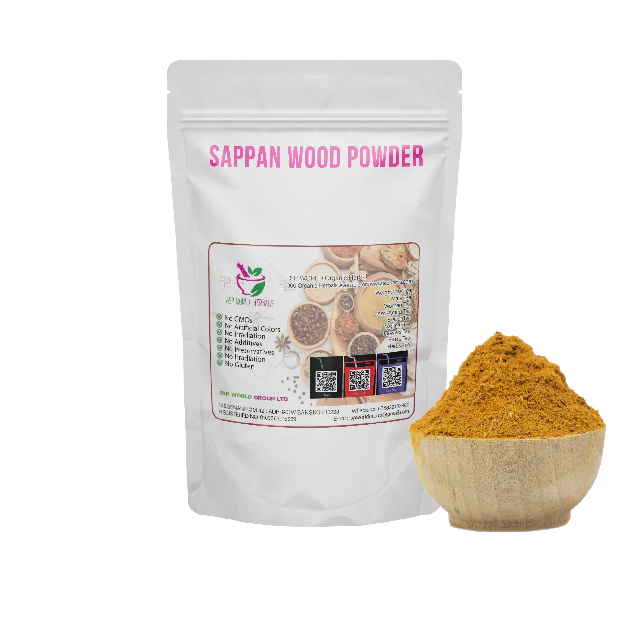 Sappan wood powder 100g packaging