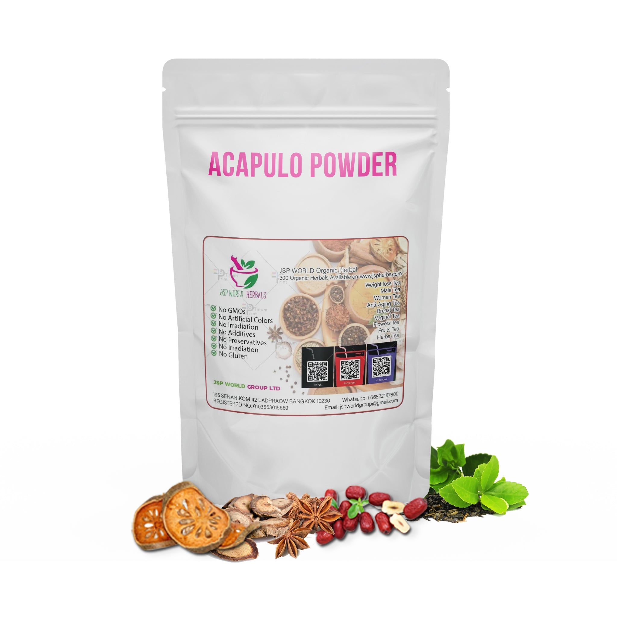 Senna alata leaf powder 100g packaging