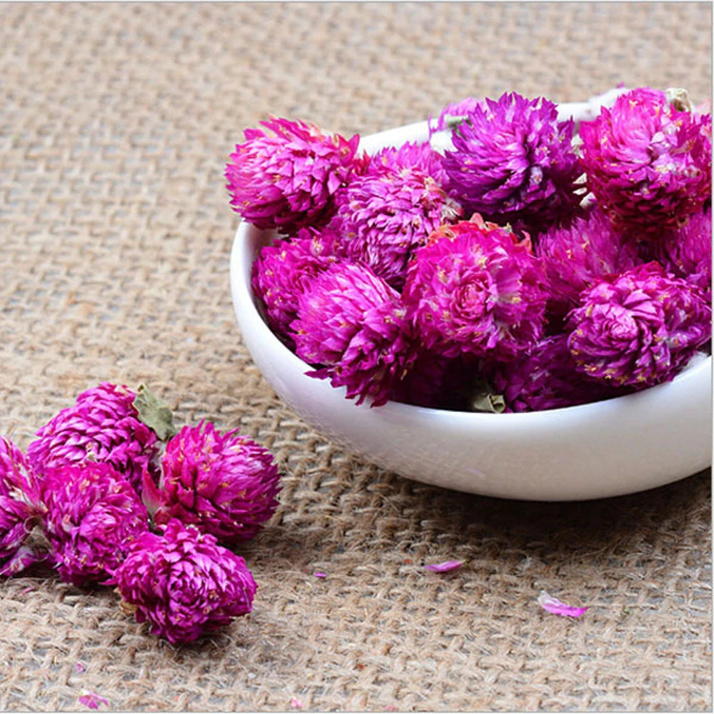 Dried Purple Globe Amaranth Flower 100g.