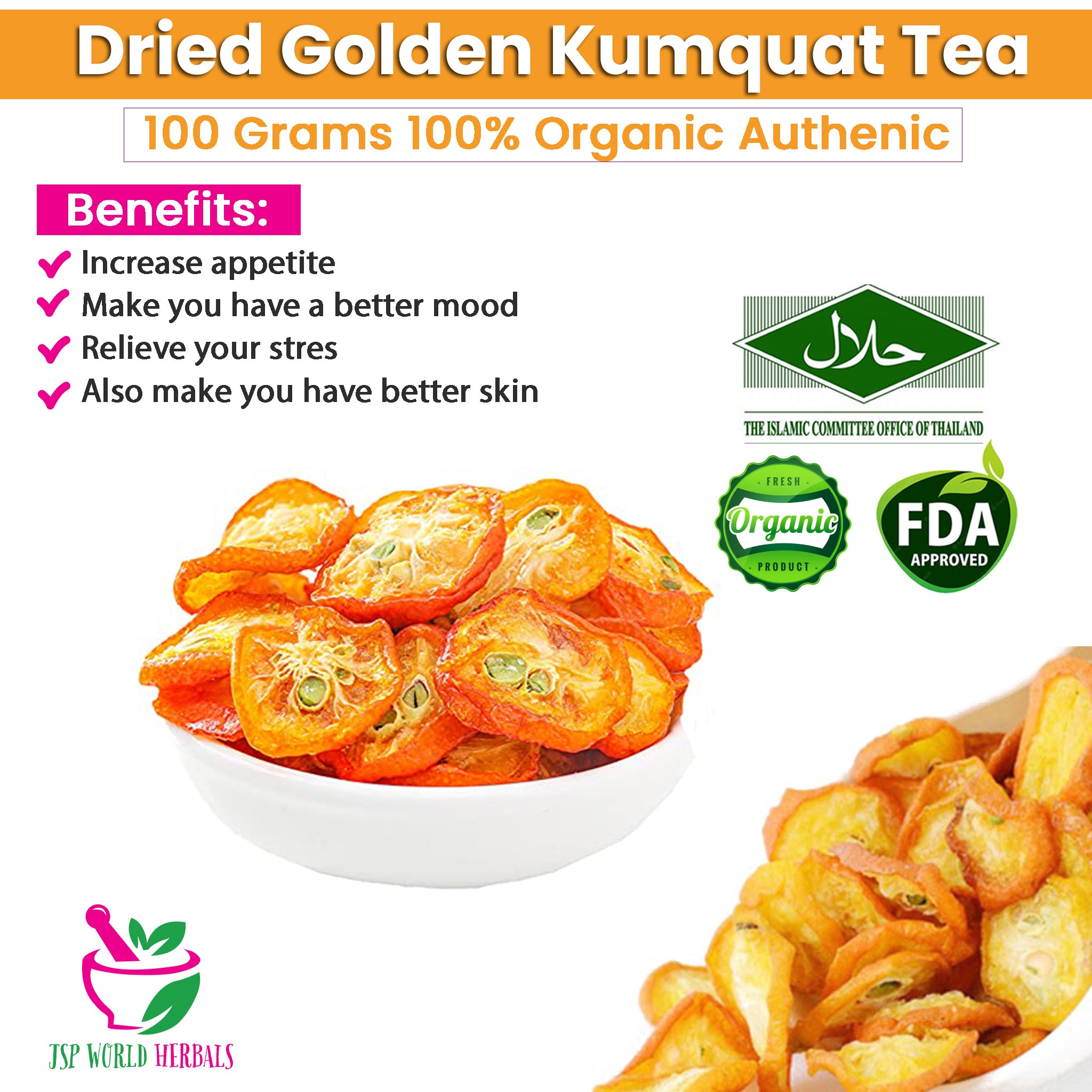 Dried Golden Kumquat Tea 