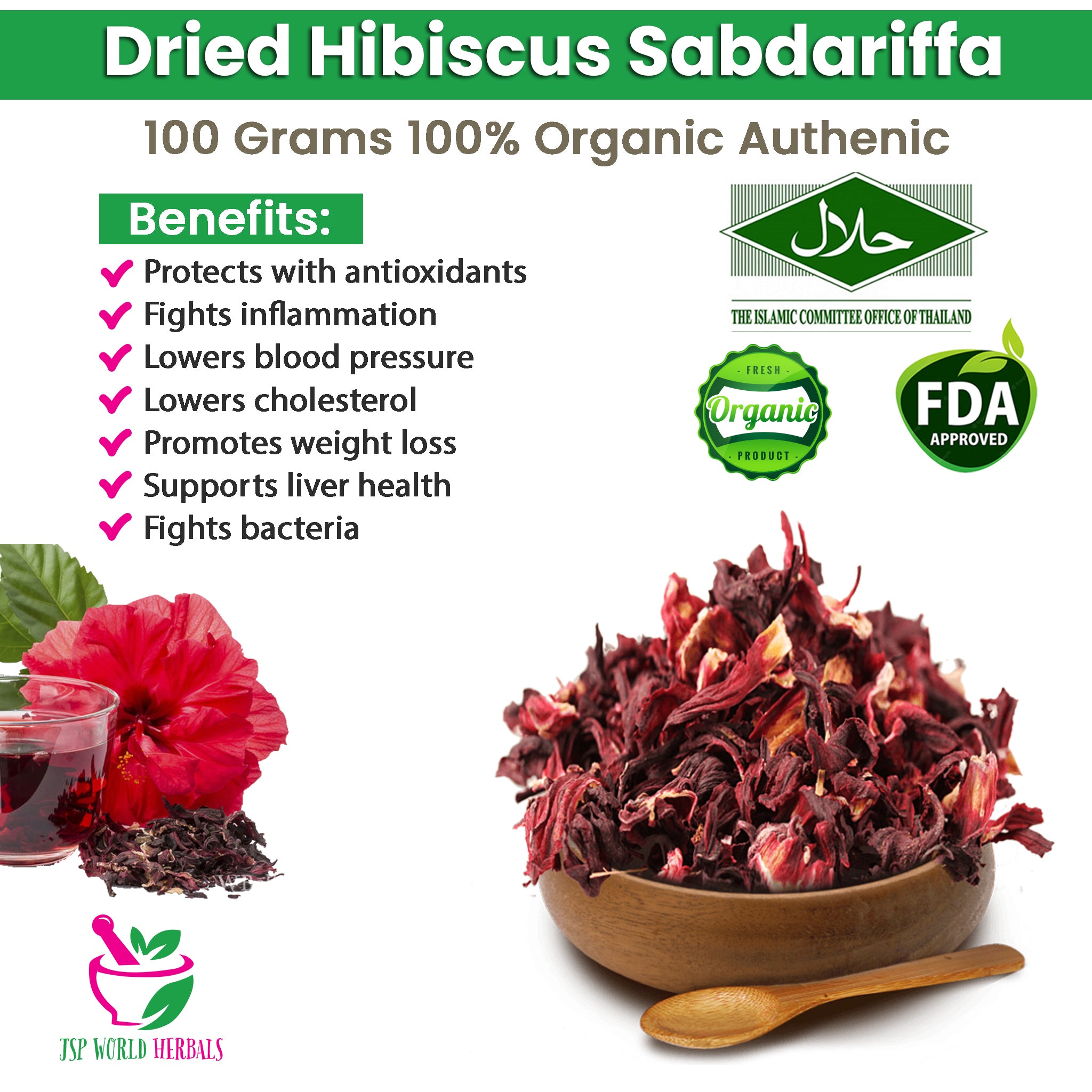 Dried Hibiscus sabdariffa Jamaica Sorrel