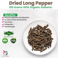 Dried Long pepper 100 Grams 100% Organic Authenic