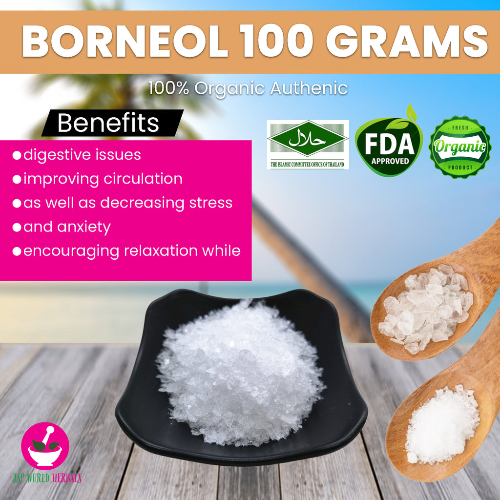 Borneol 100 Grams 100 Organic Improving Circulation JSP World Herbals