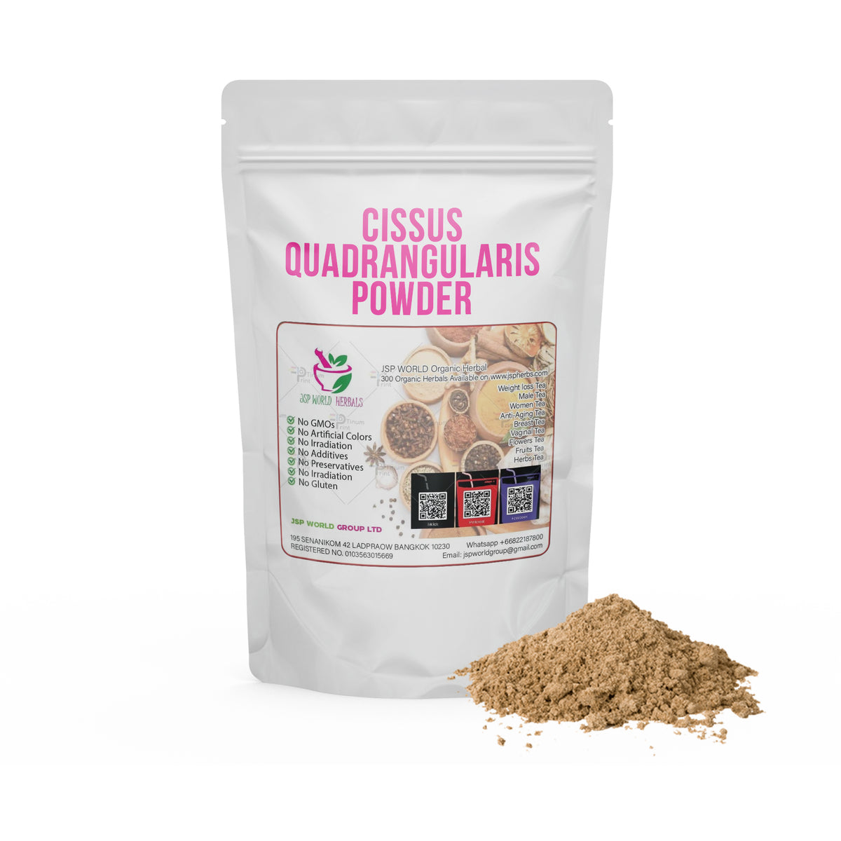 Cissus Quadrangularis Powder 100 Grams 100% Organic Authenic