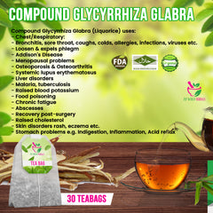 Compound Glycyrrhiza Glabra (Liquorice) Tea 30 Teabags