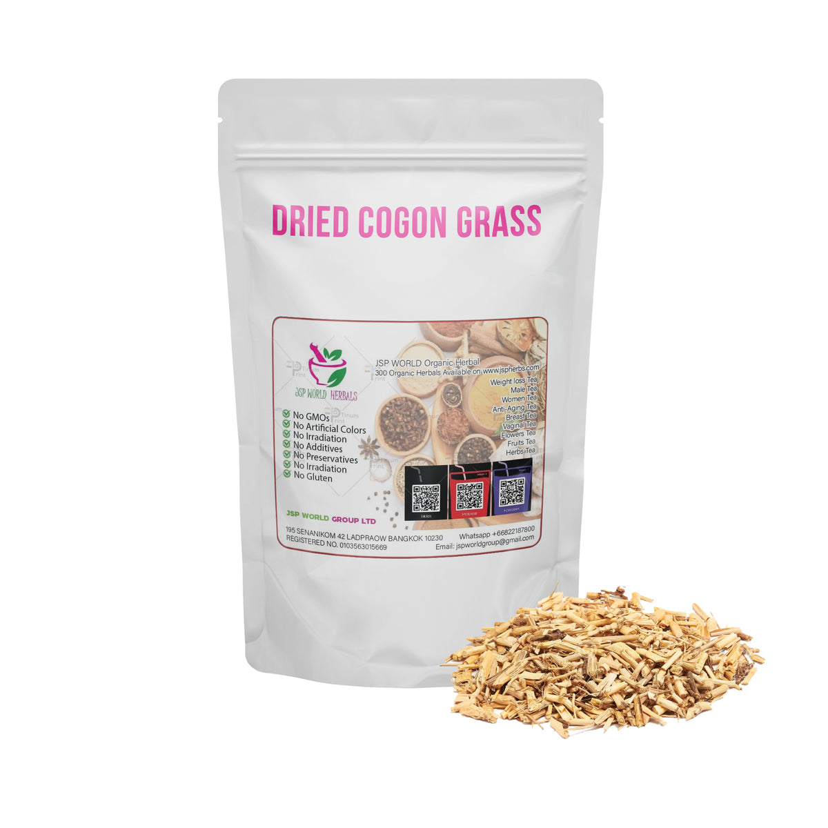 Dried Cogon Grass 100 Grams 100% Organic Authenic