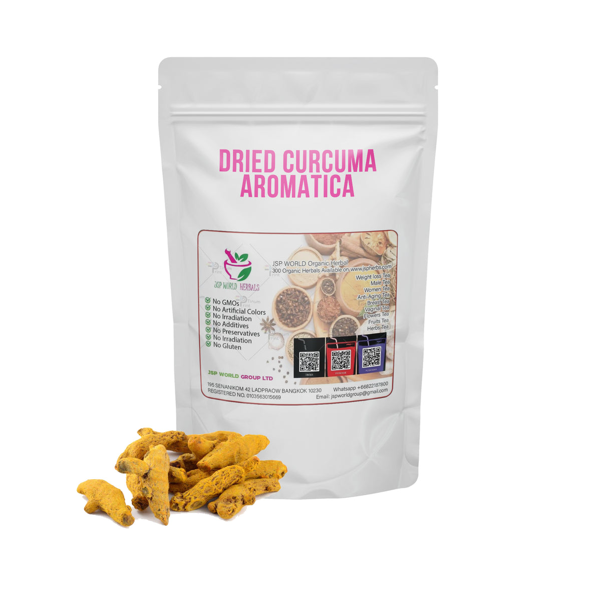 Dried Curcuma aromatica 100 Grams 100% Organic Authenic