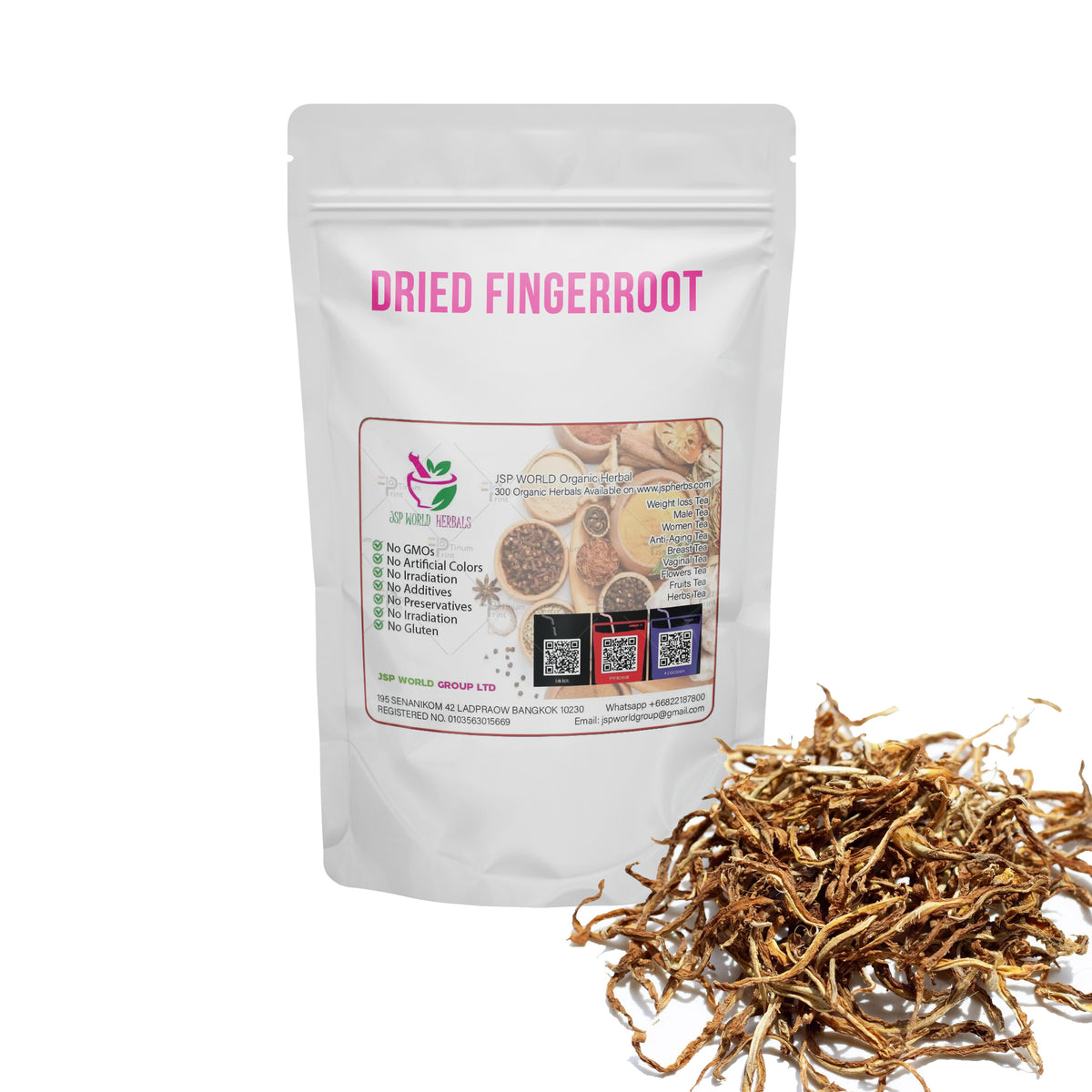 Dried Fingerroot 100 Grams 100% Organic Authenic