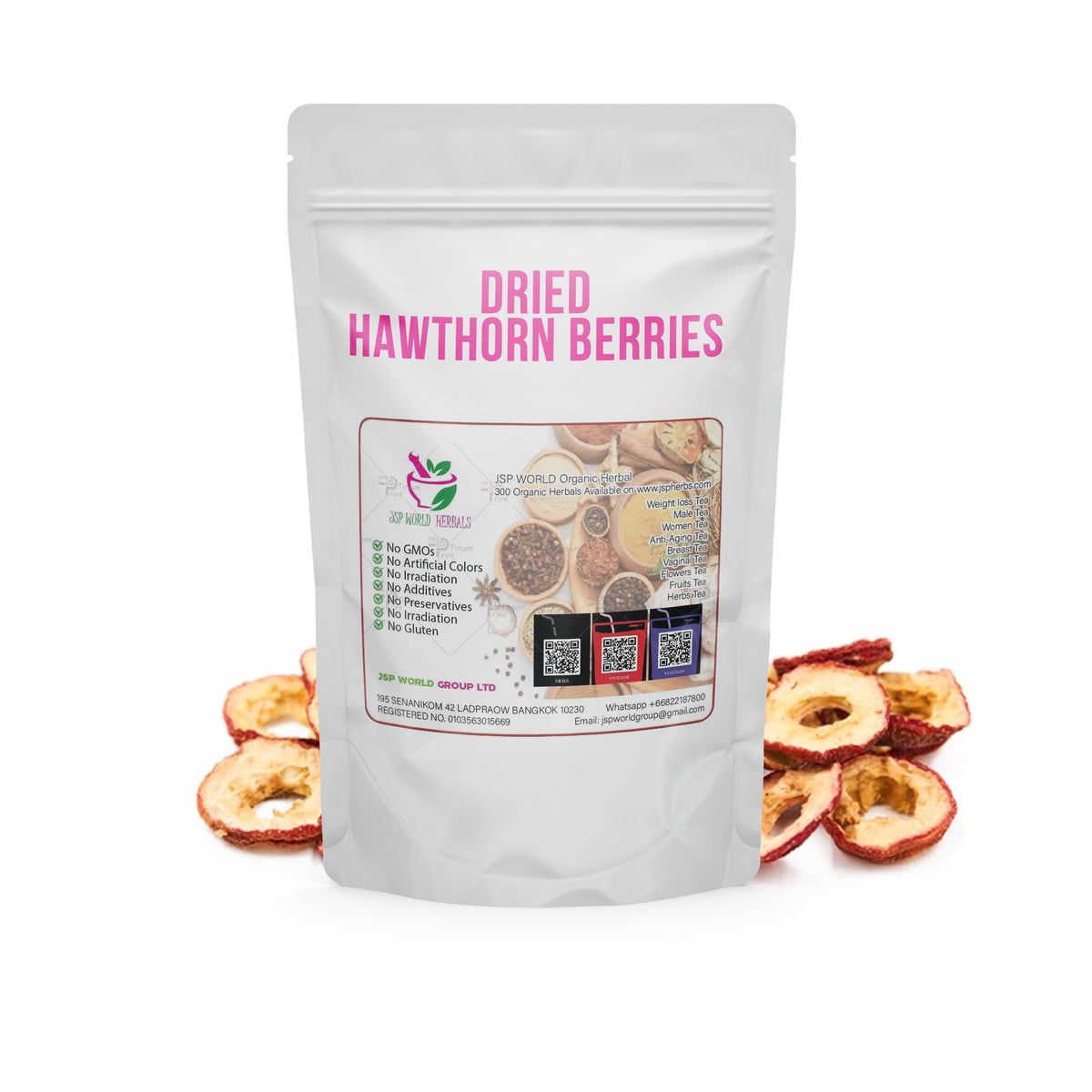 Dried Hawthorn Berries 100 Grams 100% Organic Authenic