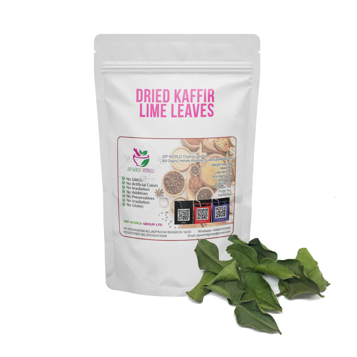 Dried Kaffir Lime Leaves 100 Grams 100% Organic Authenic