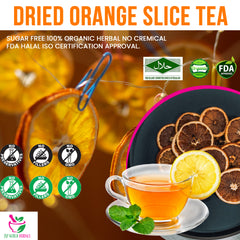 Dried Orange Slice Tea (Grapefruit) 100 Grams 100% Organic Authenic