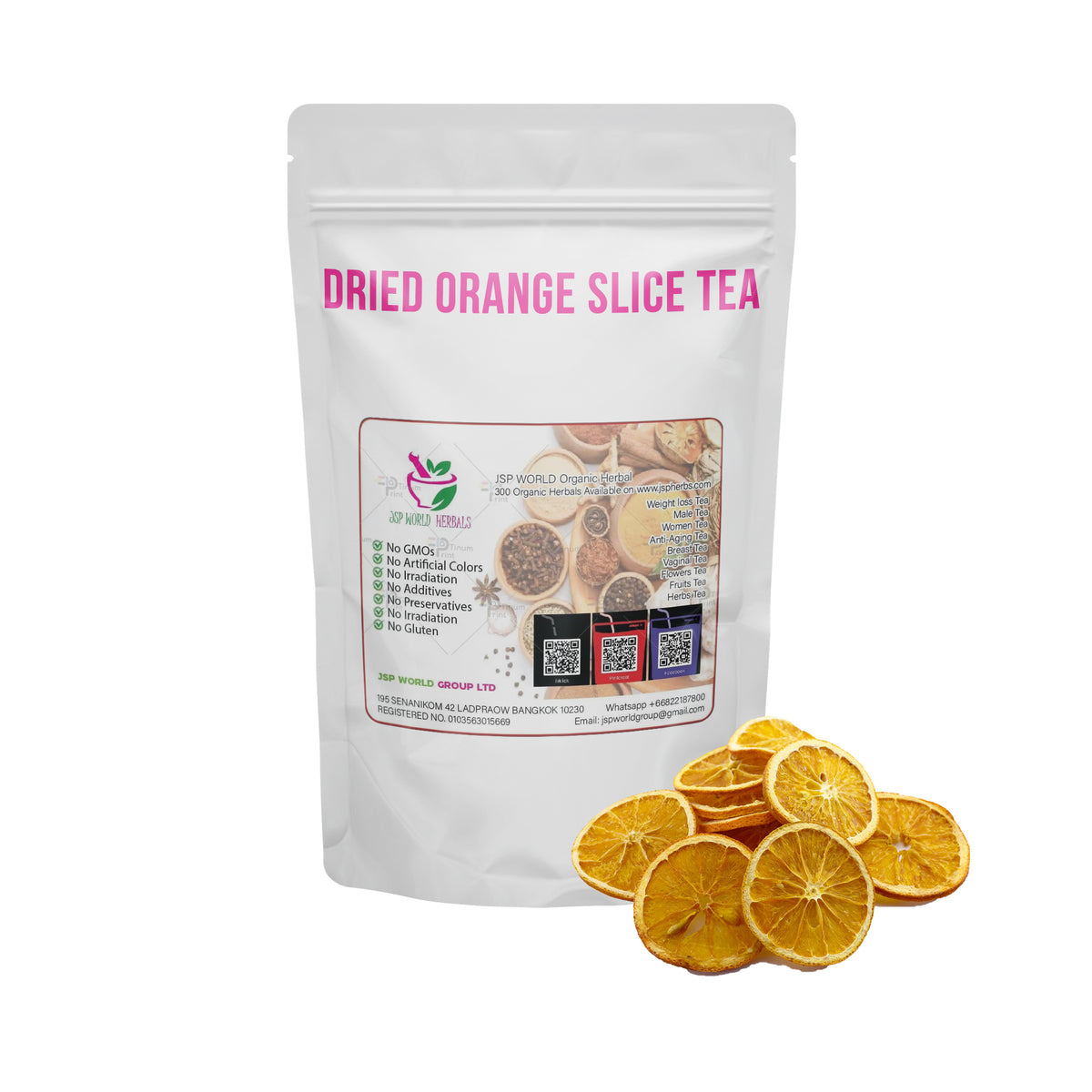 Dried Orange Slice (Grapefruit) 100 Grams 100% Organic Authenic