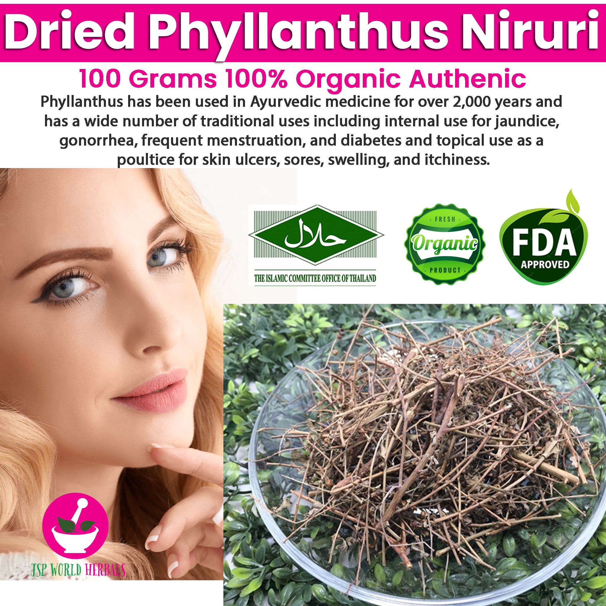 Dried Phyllanthus niruri 100 Grams 100% Organic Authenic