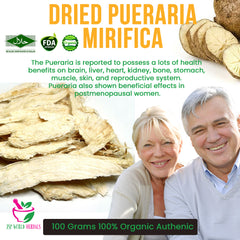 Dried Pueraria mirifica 100 Grams 100% Organic Authenic